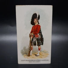 1912 Wills Cigarette Types of British Army Seaforth Highlanders Antique Tobacco