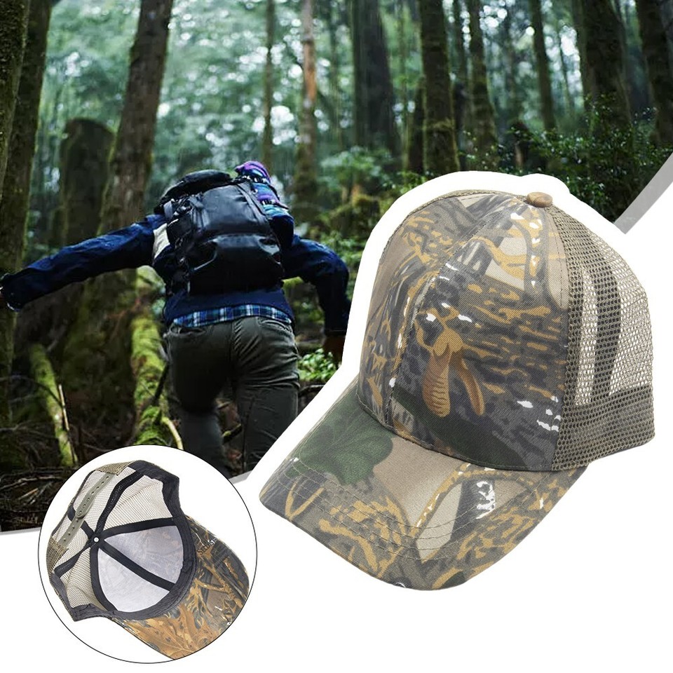 Men's Camo Fishing Hat High Quality Adjustable Cap for Hunting and Army