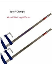 Neilsen 2pc F Clamps Wood Working 800mm Heavy Duty Cast Iron Metal clamp 30"