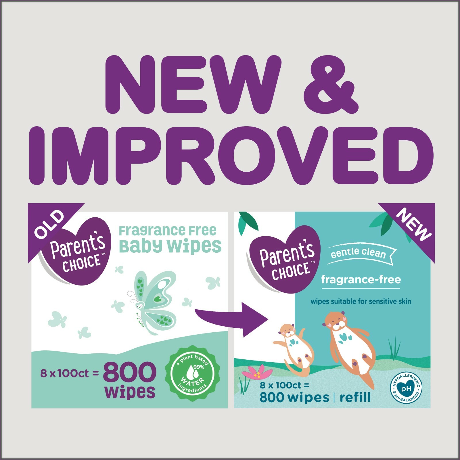 parents choice 800 wipes