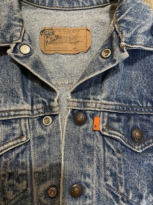 Vintage orange tag Levi Kids Jean Jacket | eBay