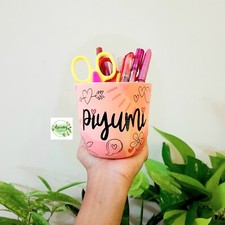 Customizable Pen Holder   Perfect Gift for Her, Lover, or Special Someone