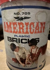 American HALSAM Plastic Bricks Building Blocks original Set 705