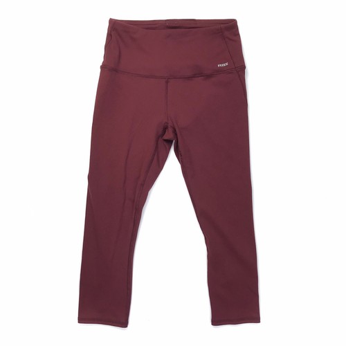 RBX Live Life Active Reebok Leggings Woman’s Small Burgundy Silver Logo