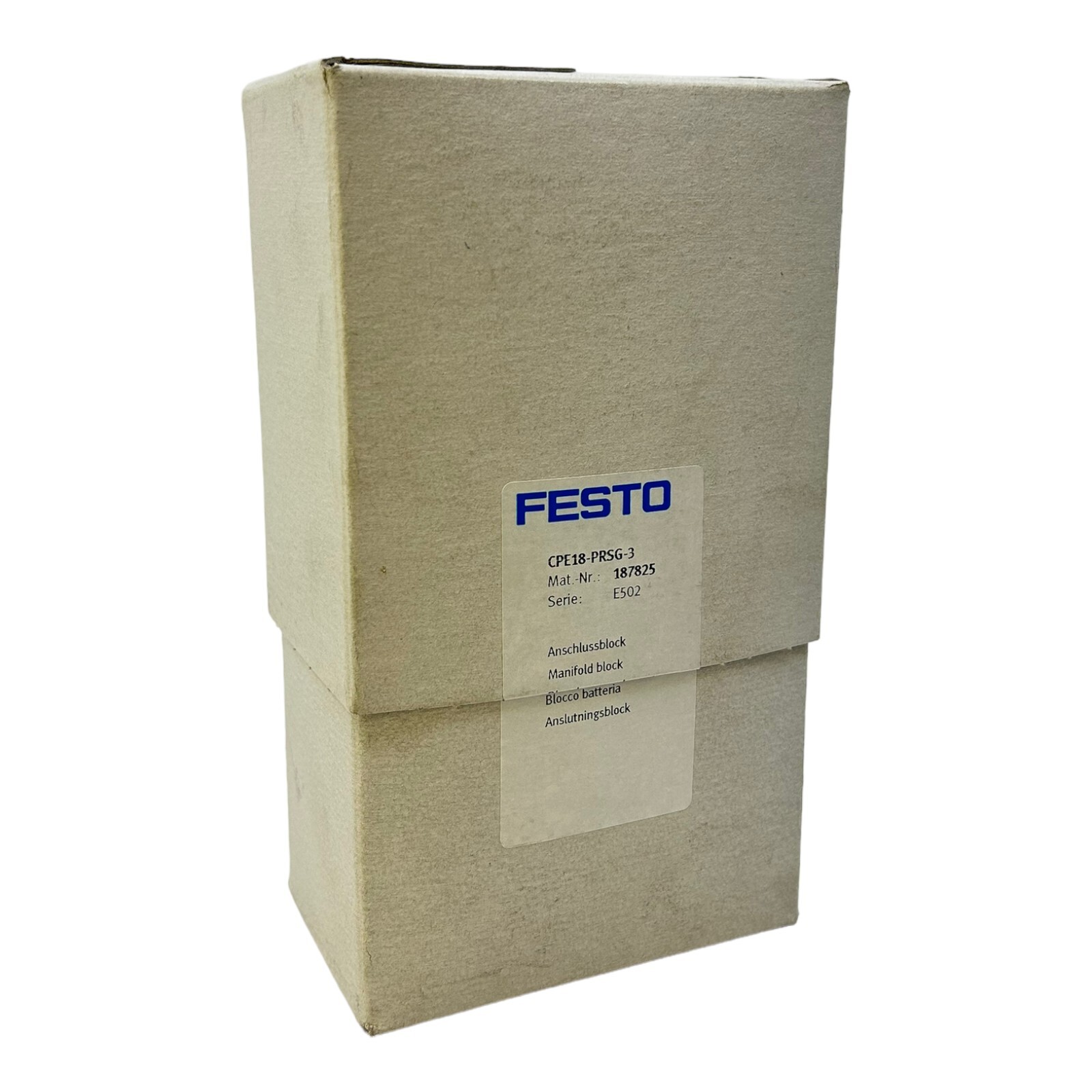 Festo Cpe18-Prsg-3 Connection Block 187825 Festo Connection Block