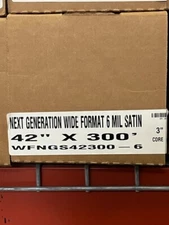 Next Gen Wide Format 6 mil Satin media - 42"x300' - 3" core
