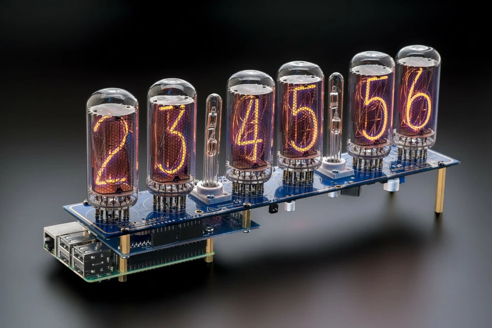 IN-18 SHIELD NCS318 RASPBERRY PI HAT or ARDUINO NIXIE CLOCK [WITH OPTIONS] - Image 2 of 4