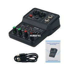 TEYUN Q-12 Computer Recording Sound Card 16Bit 48KHz Audio Interface Drive-Free