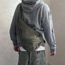 Canvas Sling Bag Crossbody Travel Backpack One Strap Tablet Backpack