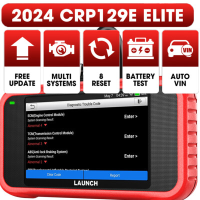 LAUNCH CRP129E Pro OBD2 Sacnner Car Diagnostic Engine ABS SRS TPMS SAS EPB DPF