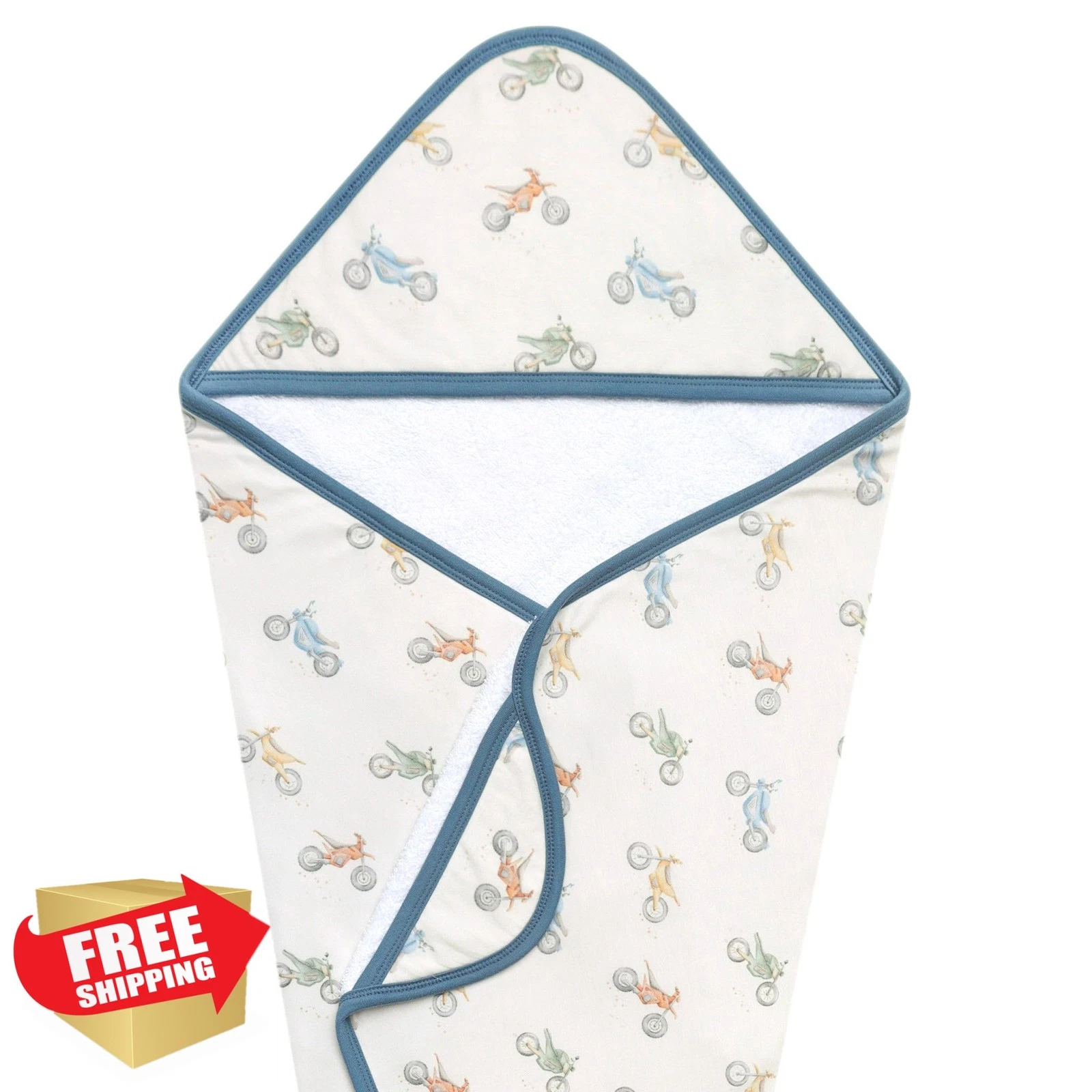Copper Pearl Hooded Bath Towel Ryder Newborn Toddler