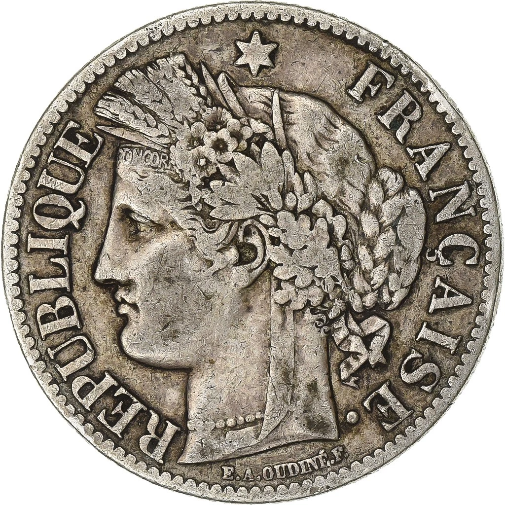 【NGC MS64】1895年 フランス 1フラン銀貨 セレス Silver 1895 Year French Coins for sale | eBay