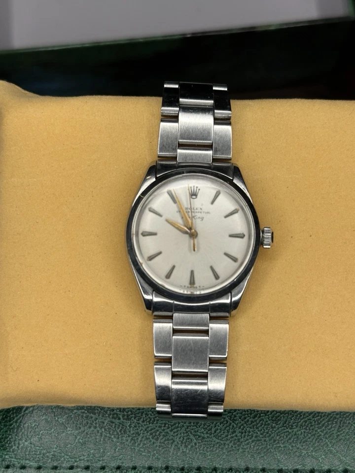ROLEX 34MM Stainless Steel Air-King OYSTER 5500 with 1530 movement  Silver Dial - Image 2 of 4