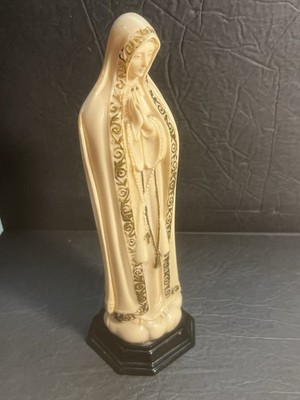 Vintage Our Lady Of Lourdes Virgin Mary Statue 8 Inch Very Nice