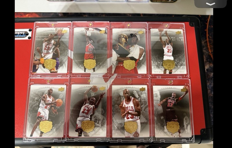 Upper Deck Michael Jordan 23 Gold Embossed Card Set