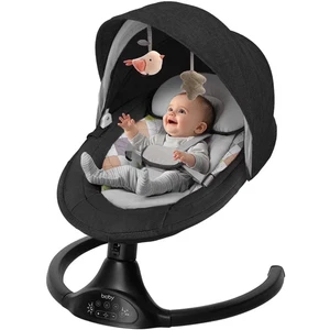 Électrique Baby Swing Infant Swing Rocker avec télécommande, 5 Vitesses d'écart