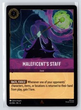 Maleficent's Staff 65/204 Azurite Sea Foil Disney Lorcana