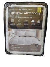 1000 Thread Count Europian White Goose Down Comforter Twin