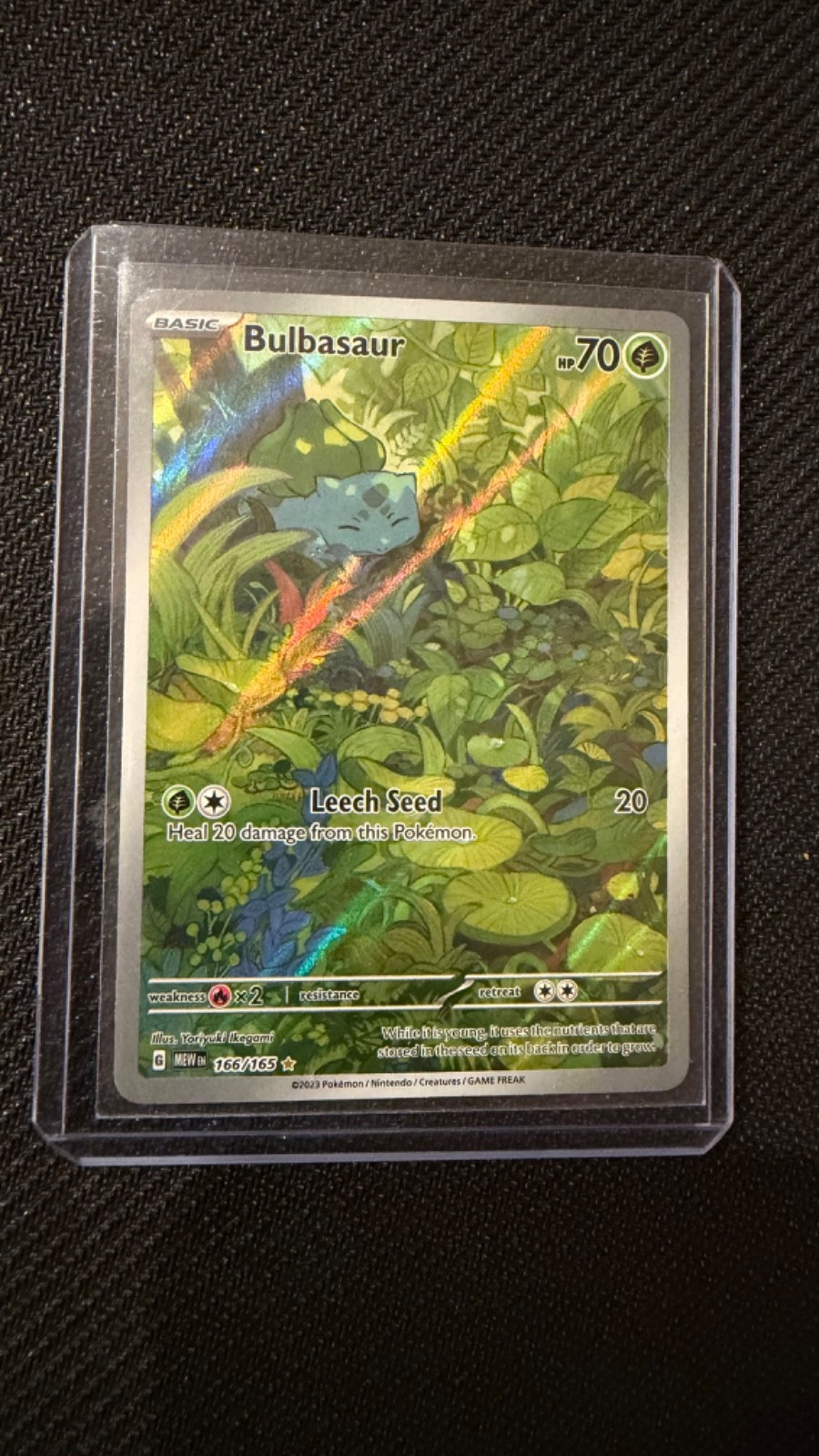 Bulbasaur 166/165 Sv: Scarlet & Violet 151 Holo FRESH FROM PACK (VIDEO)
