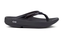 OOFOS Oolala Luxe Women Recovery Sandal Size 11 Black Comfort Flip Flops