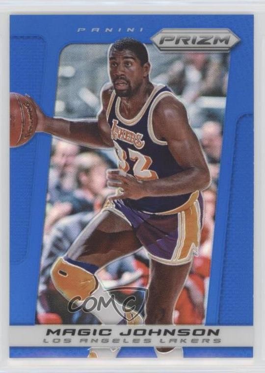 2013-14 Panini Prizm Wal-Mart Blue Prizm Magic Johnson #242 HOF 7f0