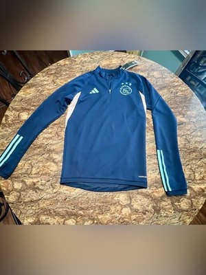 Adidas Navy Pullover with Light Teal Ajax Crest Women s XS