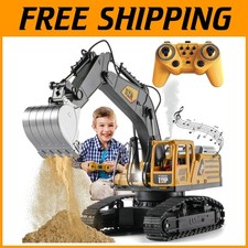 Escavatore radiocomandato 1:14 Giocattoli per Ragazzi, Trattore Escavatore 14 Canali