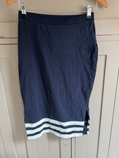 Adidas Skirt Legend Bodycon Pencil  Ladies  Navy Blue/White  Size 12  Rare