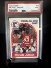 1989 Hoops #21 Michael Jordan All-Star PSA 9 Mint. Nice Card Free Shipping