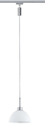 Paulmann URail Pendel Sarrasani max 1x10W GU10 Chrom matt/Opal 230V Metall Glas
