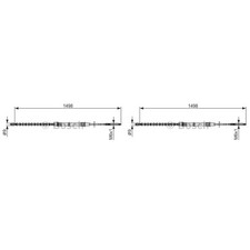 2x BOSCH Handbremsseil Seilzug Feststellbremse für VW Golf III 1H1 1.6 1.8