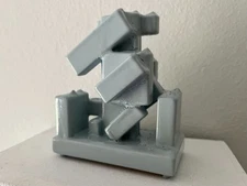 One Abstract Sculpture Constructivism Cubism Modern Art Influenced OOAK Original