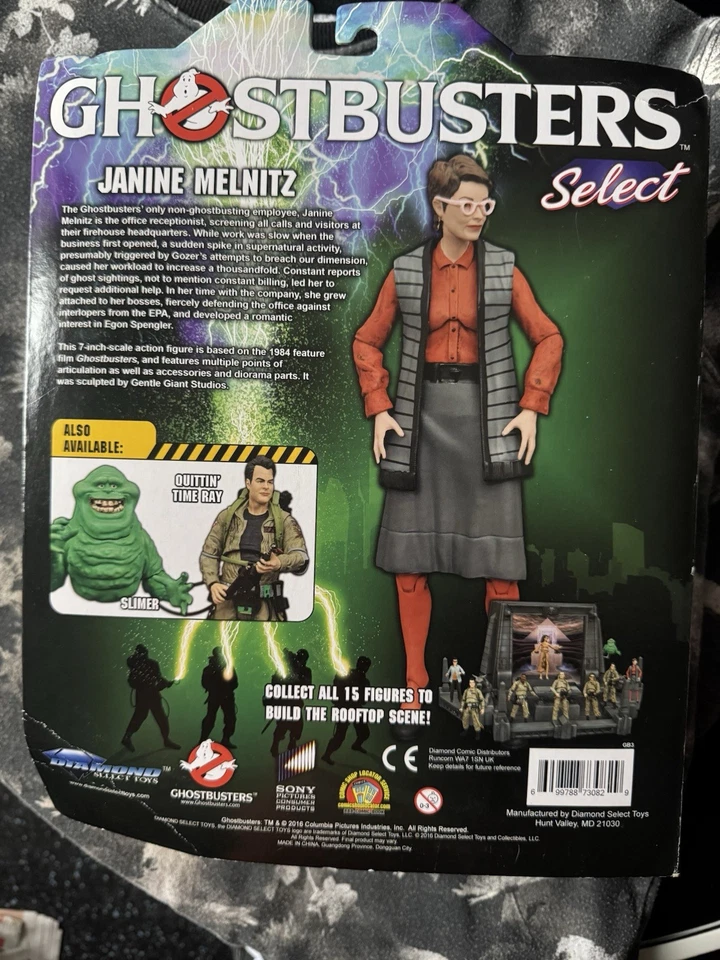 Janine Melnitz Ghostbusters Figure by Diamond Select is a 7" action figure - Image 2 of 2