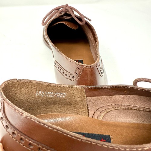 Vintage 9 West Chocolate Brown Size Wmn's 8.5 Wingtip Oxford Lace Up Shoes *NEW* - Picture 8 of 9