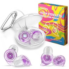 Concert Ear Plugs, 2 Pairs High Fidelity Ear Plugs Noise Reduction with Acous...