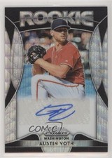 2019 Panini Prizm Rookie Auto Blue Wave Prizm 53/60 Austin Voth #RA-AV Auto 6h5