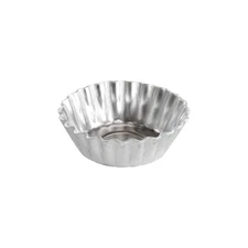 Fat Daddio's PMTH-25 Natural Aluminum Mini Tartlet Pan 2.5 x 0.9 Inch, 20 count