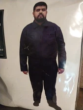 Halloween Navy Blue Killer Coveralls Jumpsuit Costume Adult Men's XXL