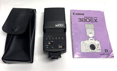 Vintage  *Mint in Case* Canon SPEEDLITE 380EX Flash for EOS