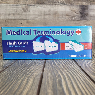 Medical Terminology & Abbreviations Flash Cards QuickStudy by Barcharts Sealed