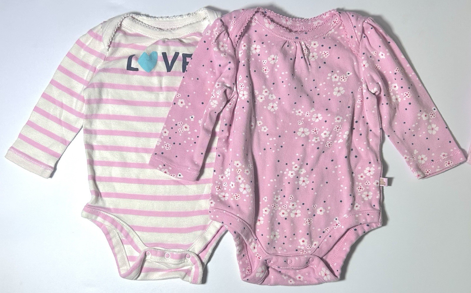 GAP Baby Girl 3-6 Months One Pieces Pink, Set of 2