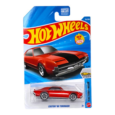 HOTWHEELS Custom '66 Toronado Red Factory Fresh Mainline Oldsmobile JJH45 2026