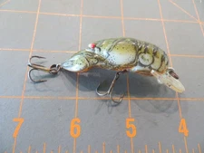 Vintage Rebel Crawfish Crankbait - Green & White - 2 1/2 inch