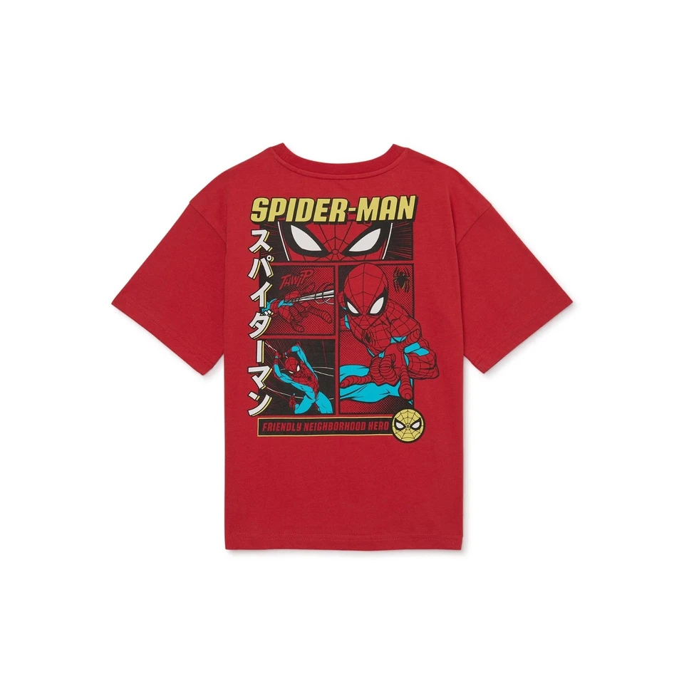 Spider-Man Boys Size 18 Short-Sleeve Red Graphic Tee - Image 2 of 3