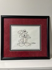 Disney Mickey Mouse Framed Animation Art Sketch