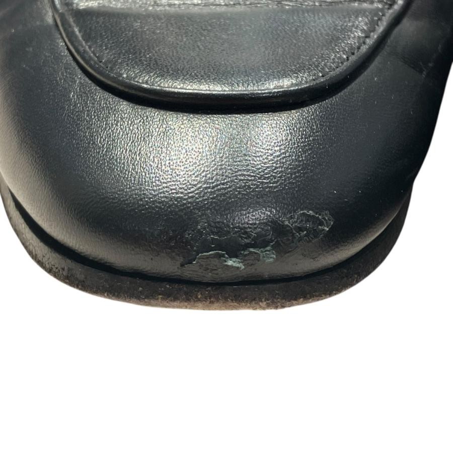 GUCCI Women's Leather Loafers Dress Shoes Size:37/JP:24 Black 141103K Authentic thumbnail 7