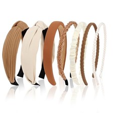 7 Pack Headband for Women Girls Cute Headbands for Women Cute Pearl Neutral