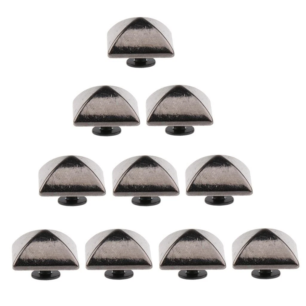 Borchie a Piramide con Perni Ottone Rivetti Pelle Clothing Borse