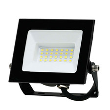 LED Floodlight Cool White 20W IP65 2100lm 4000K Outdoor Diecast Bracket Adjuster