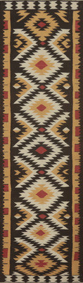Geometric Reversible Kelim Kilim Runner Rugs Flatweave Tribal Wool Carpet 3x13